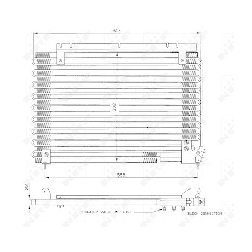 NRF Kondensator, Klimaanlage EASY FIT 35191