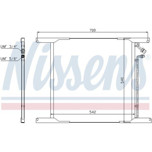 NISSENS Kondensator, Klimaanlage 940336