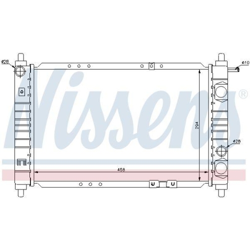 NISSENS K&uuml;hler, Motork&uuml;hlung 61653