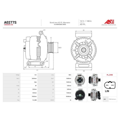 AS-PL Generator AS A0277S