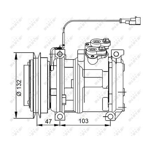 NRF Kompressor, Klimaanlage EASY FIT 32823
