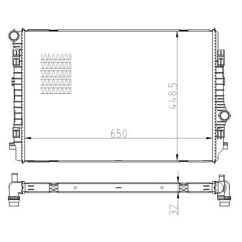 NRF Kühler, Motorkühlung 550081