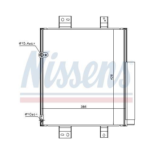 NISSENS Kondensator, Klimaanlage 940492