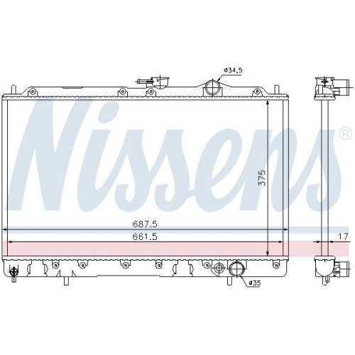 NISSENS K&uuml;hler, Motork&uuml;hlung 62830