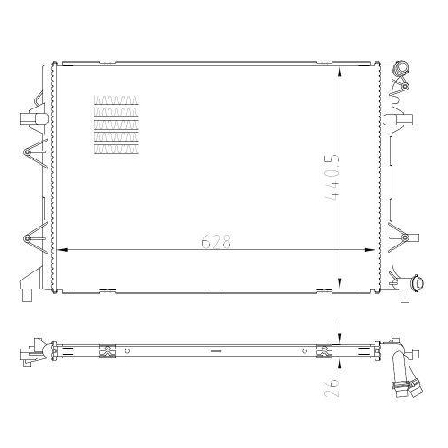 NRF Kühler, Motorkühlung 550089