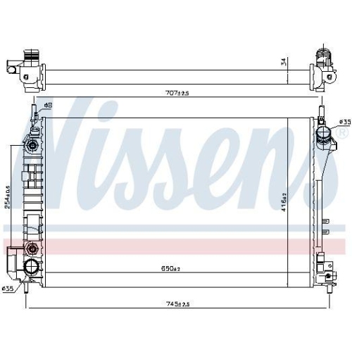 NISSENS K&uuml;hler, Motork&uuml;hlung 63023