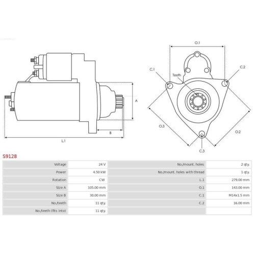 AS-PL Starter Brandneu AS-PL