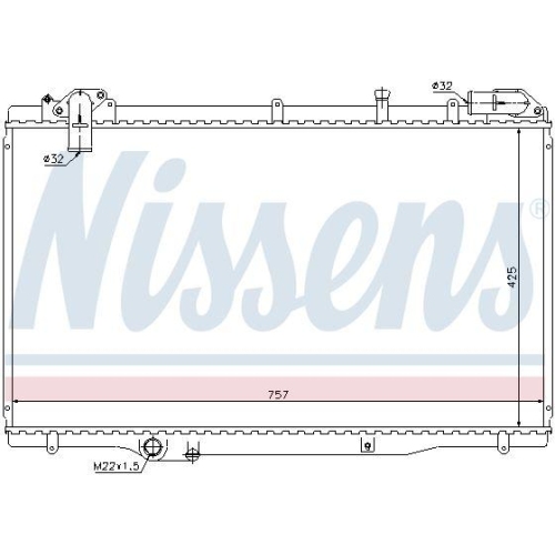 NISSENS K&uuml;hler, Motork&uuml;hlung 63791