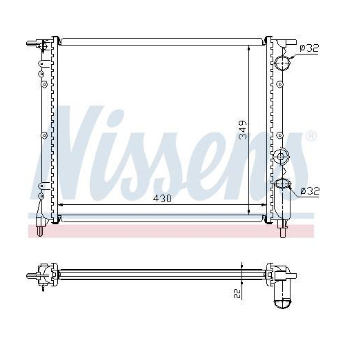 NISSENS K&uuml;hler, Motork&uuml;hlung 63919
