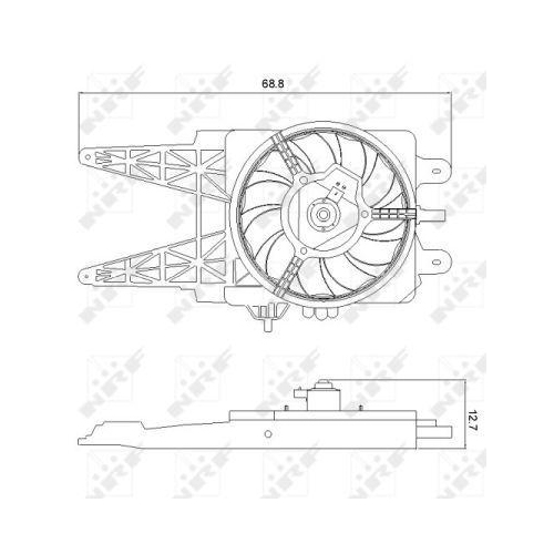 NRF L&uuml;fter, Motork&uuml;hlung 47248