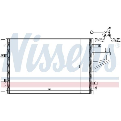NISSENS Kondensator, Klimaanlage 940774