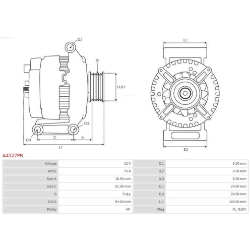 AS-PL Generator Wiederaufbereitet AS-PL