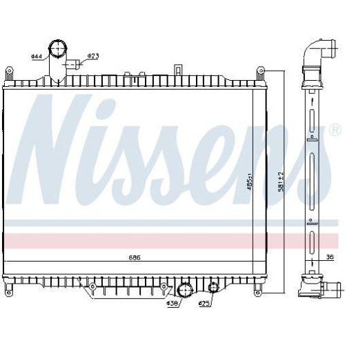 NISSENS K&uuml;hler, Motork&uuml;hlung ** FIRST FIT ** 64332