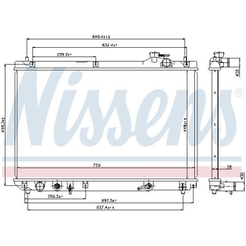 NISSENS K&uuml;hler, Motork&uuml;hlung 64659