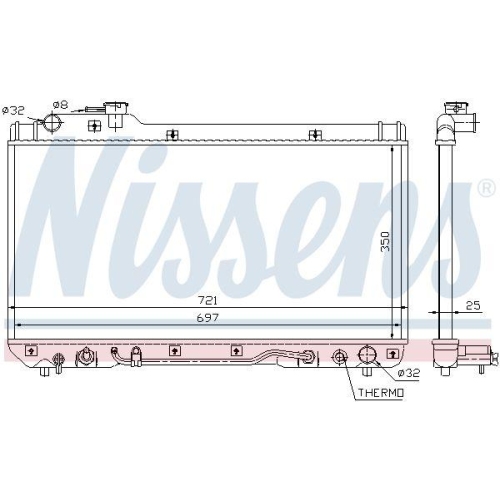 NISSENS K&uuml;hler, Motork&uuml;hlung 64761