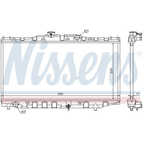 NISSENS K&uuml;hler, Motork&uuml;hlung 64851