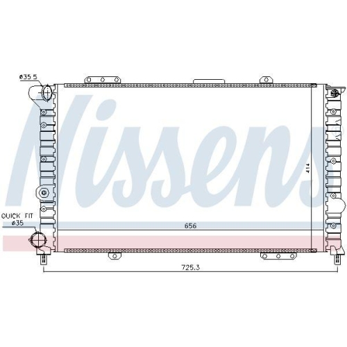 NISSENS K&uuml;hler, Motork&uuml;hlung 60053