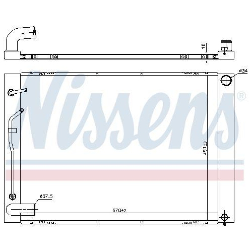 NISSENS K&uuml;hler, Motork&uuml;hlung 606837