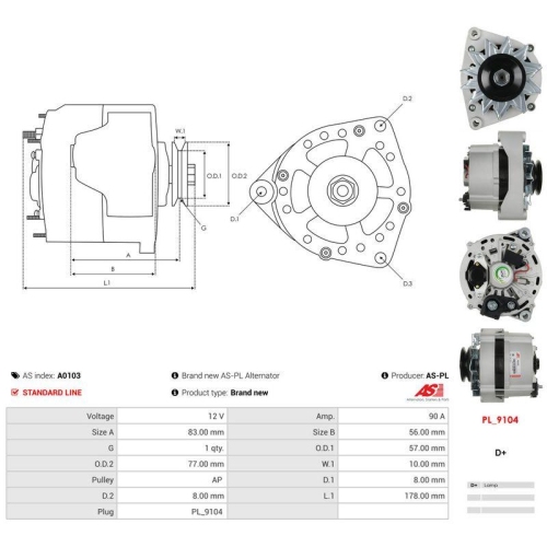 AS-PL Generator AS A0103
