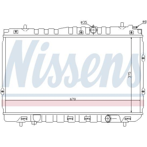 NISSENS K&uuml;hler, Motork&uuml;hlung 66680