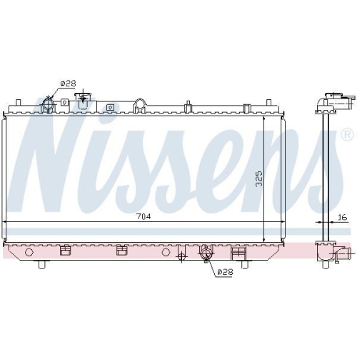 NISSENS K&uuml;hler, Motork&uuml;hlung 62403