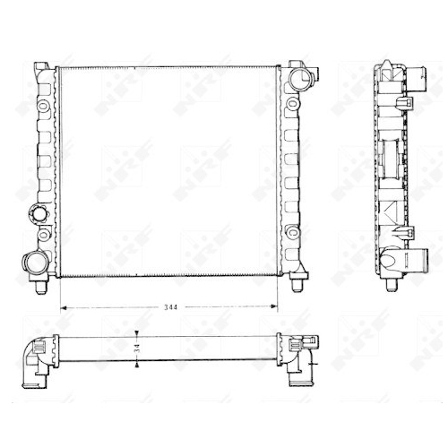 NRF Kühler, Motorkühlung 58766