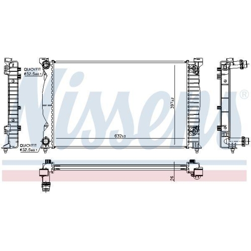 NISSENS Kühler, Motorkühlung 60353
