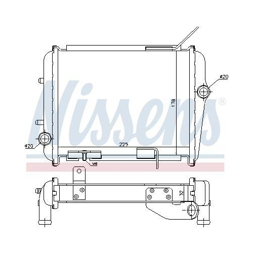 NISSENS Kühler, Motorkühlung 60362