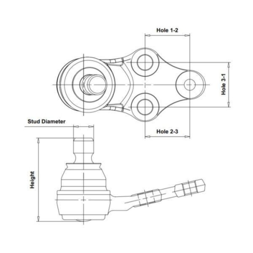 CTR Trag-/F&uuml;hrungsgelenk CB0244L