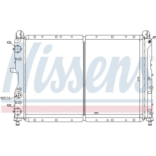 NISSENS K&uuml;hler, Motork&uuml;hlung 61873