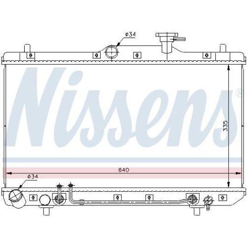NISSENS K&uuml;hler, Motork&uuml;hlung 67023