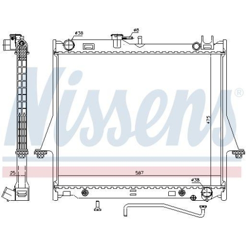 NISSENS K&uuml;hler, Motork&uuml;hlung 60854