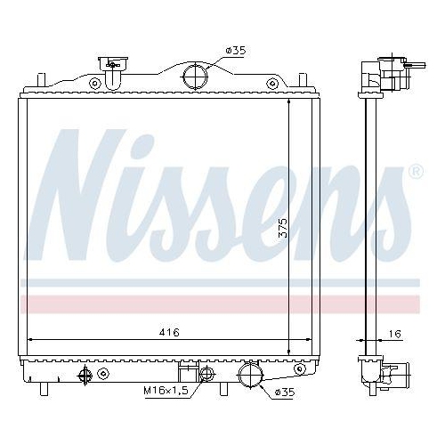 NISSENS K&uuml;hler, Motork&uuml;hlung 67100