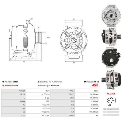 AS-PL Generator AS A0431