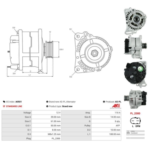 AS-PL Generator AS A0501