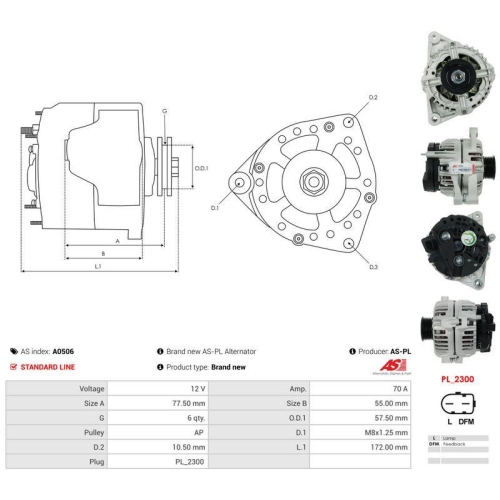AS-PL Generator AS A0506