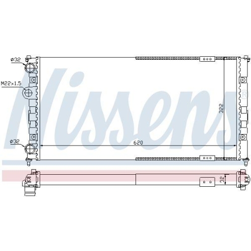 NISSENS K&uuml;hler, Motork&uuml;hlung ** FIRST FIT ** 67308