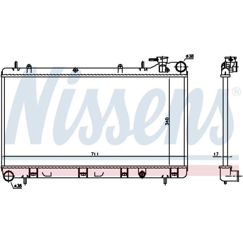NISSENS K&uuml;hler, Motork&uuml;hlung 64185