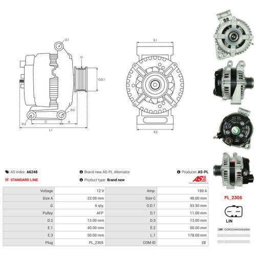 AS-PL Generator AS A6248