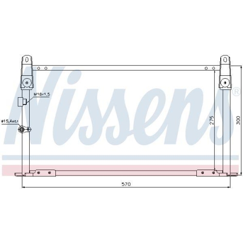 NISSENS Kondensator, Klimaanlage 940018