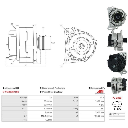 AS-PL Generator AS A0333
