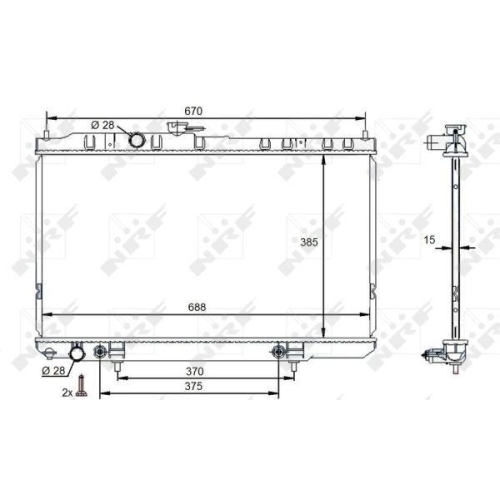 NRF K&uuml;hler, Motork&uuml;hlung EASY FIT 59100