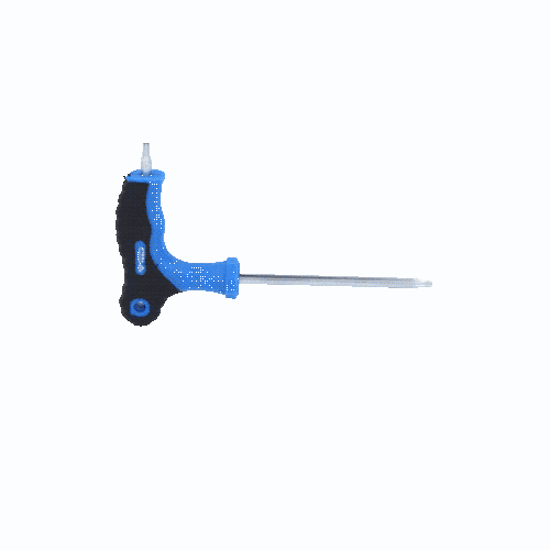 T-Griff-Torx mit Stirnlochbohrung-Winkelstiftschl&uuml;ssel T10 x 75 mm BT041011