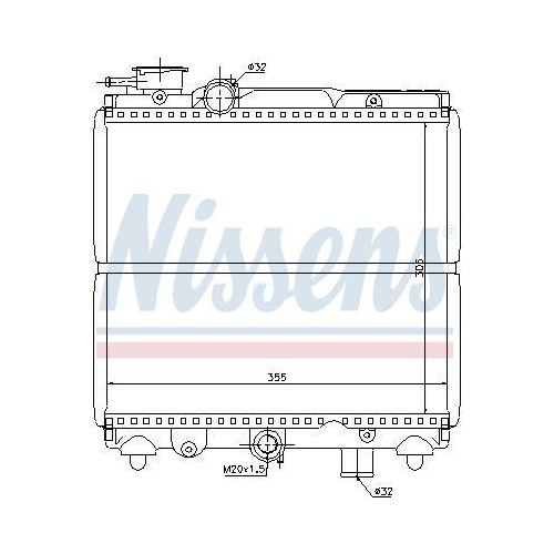NISSENS K&uuml;hler, Motork&uuml;hlung 61810
