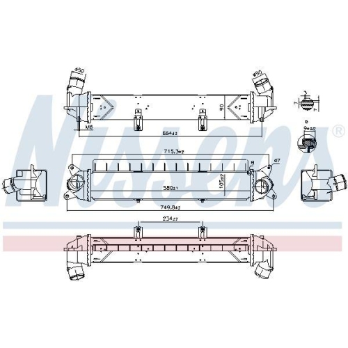NISSENS Ladeluftk&uuml;hler ** FIRST FIT ** 961241