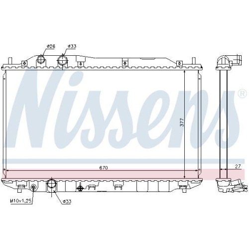 NISSENS K&uuml;hler, Motork&uuml;hlung 68143