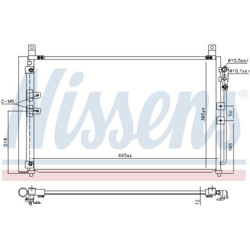 NISSENS Kondensator, Klimaanlage ** FIRST FIT ** 941167