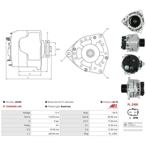 AS-PL Generator AS A0338
