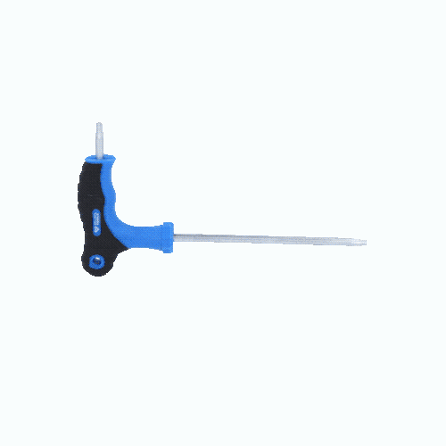 T-Griff-Torx mit Stirnlochbohrung-Winkelstiftschl&uuml;ssel T15 x 100 mm BT041012