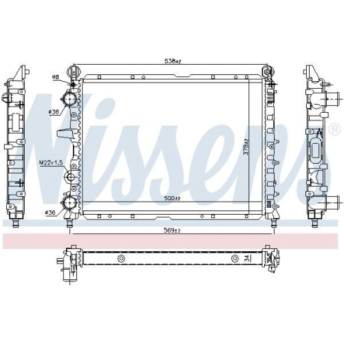 NISSENS K&uuml;hler, Motork&uuml;hlung 61842